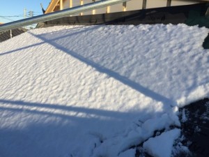 屋根7寸勾配積雪