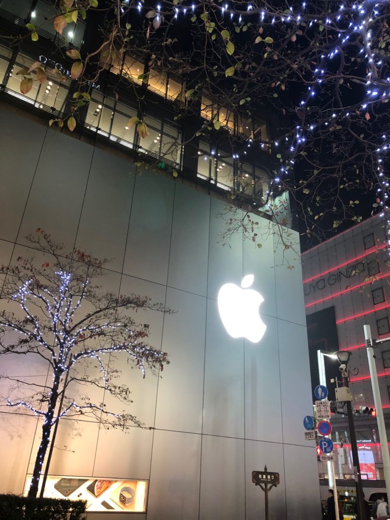 Apple銀座 2018年クリスマスまであと少し…