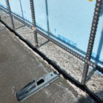 基礎工事 耐圧盤と立ち上がり部のコンクリート打ち継ぎ部の止水処理